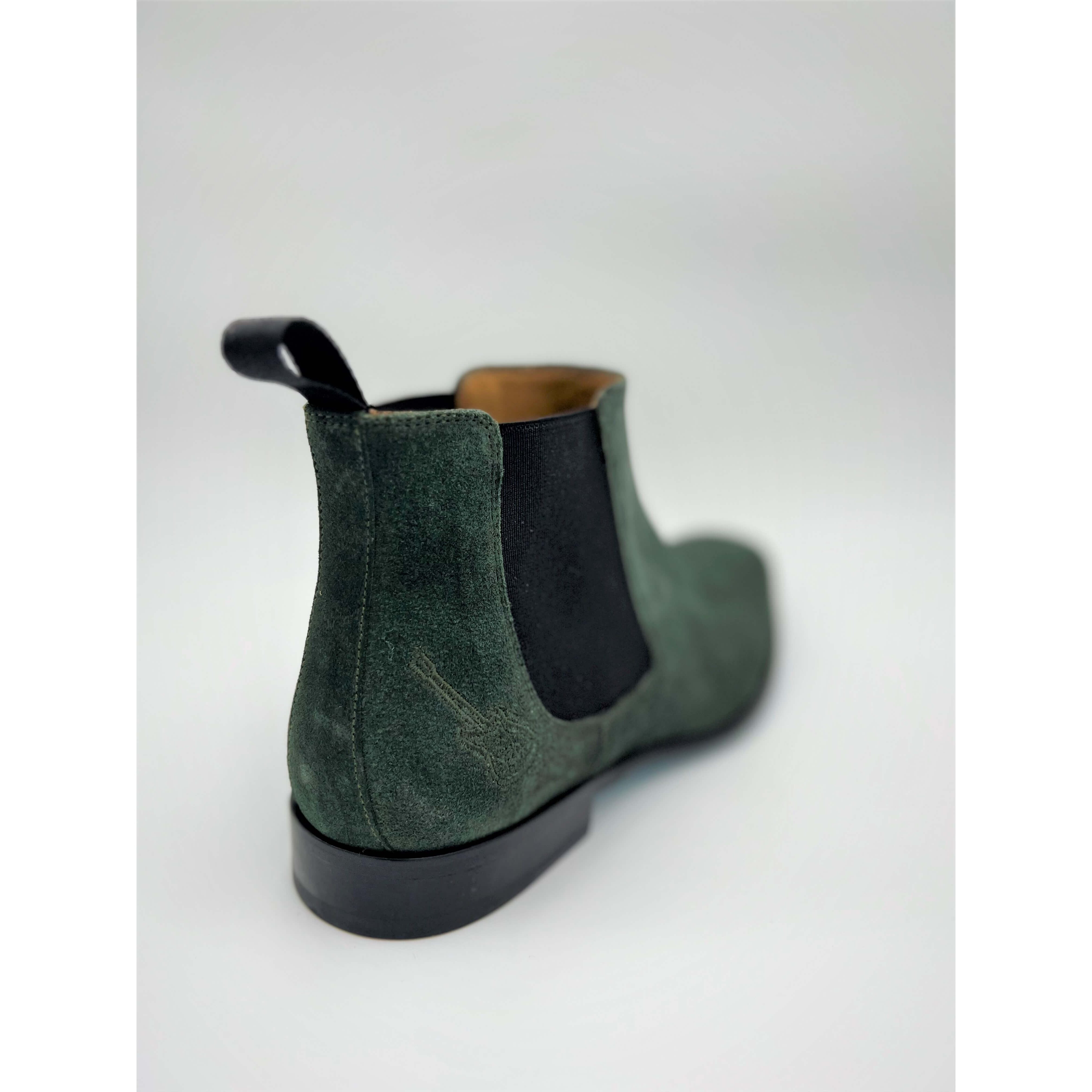 Chelsea Boots Jimi Vert Foret Noir Arrière