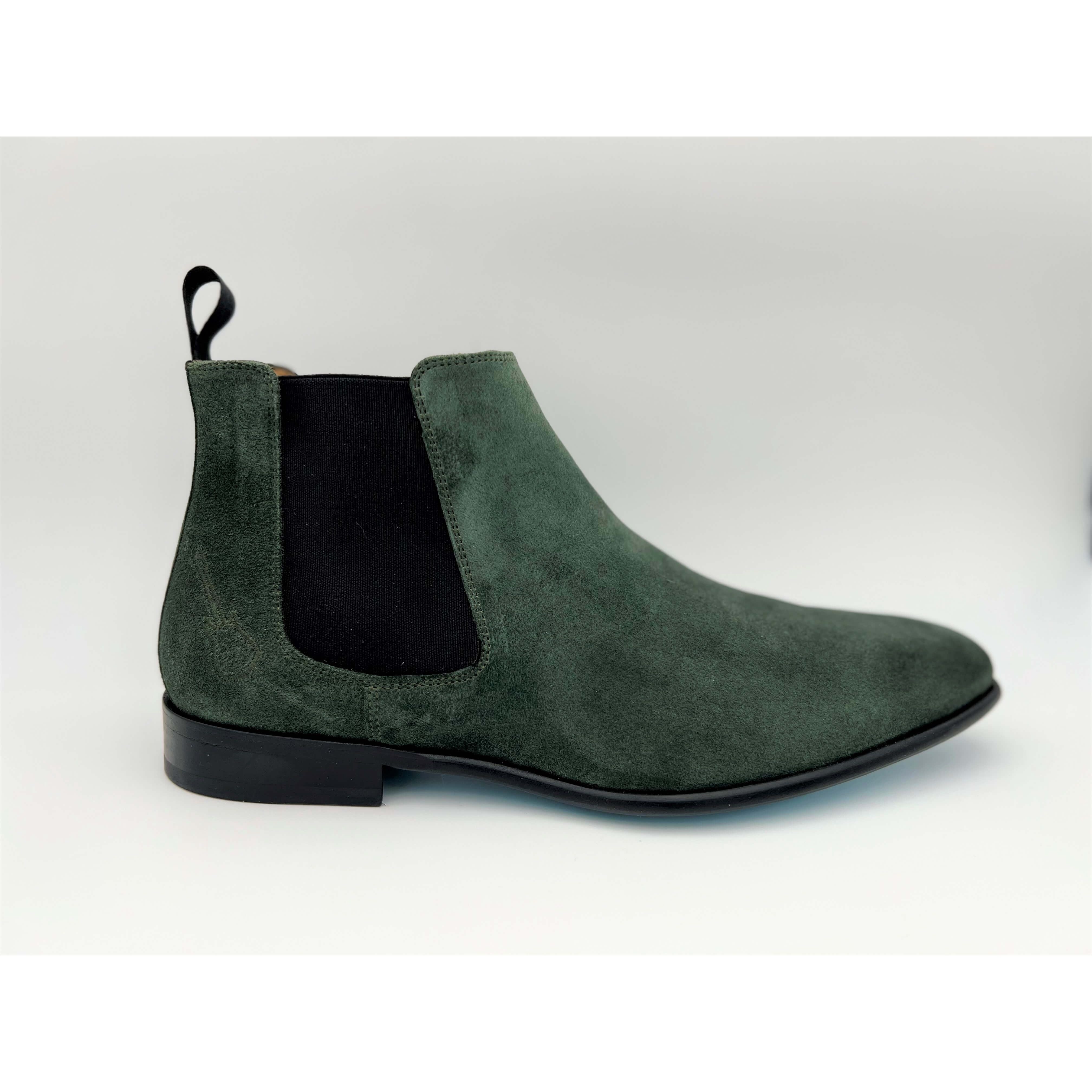Chelsea Boots Jimi Vert Foret Noir Coté