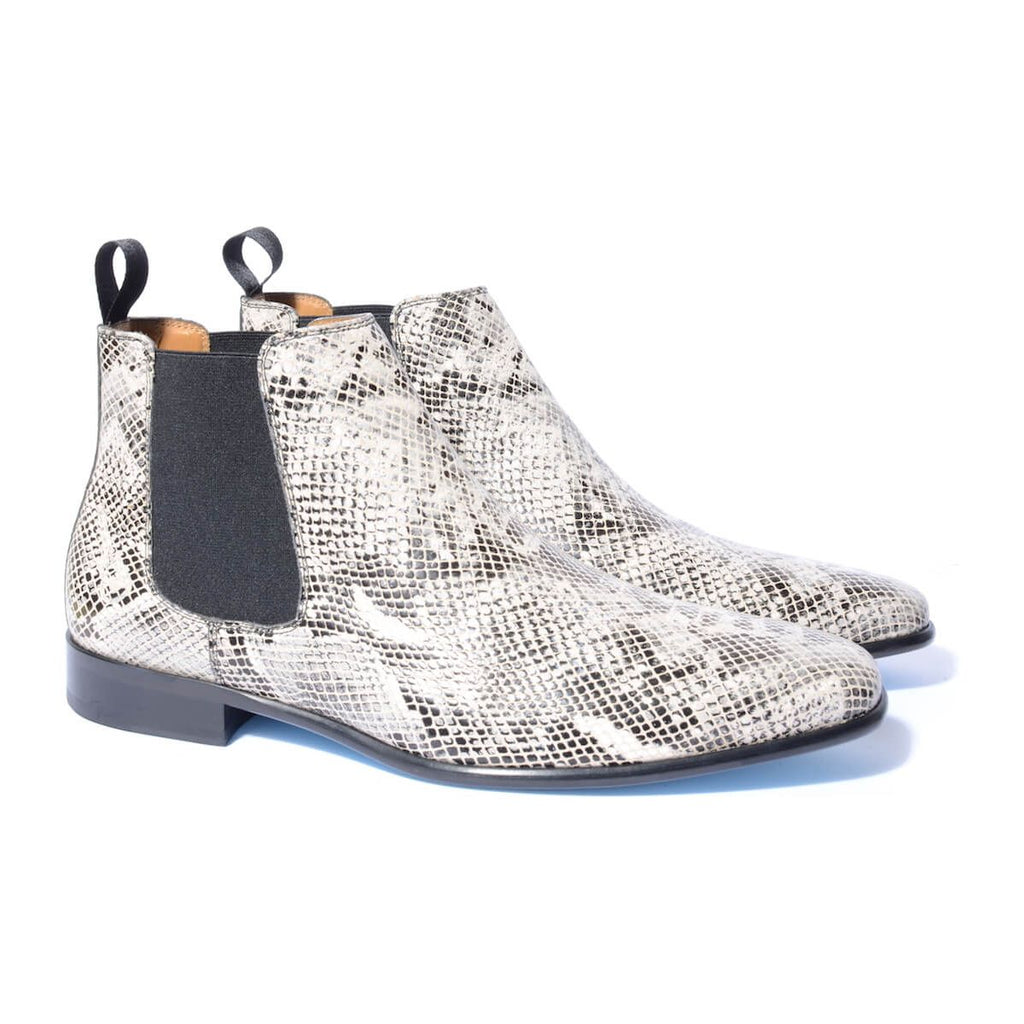 Chelsea Boots Keith Serpent Gris Profil