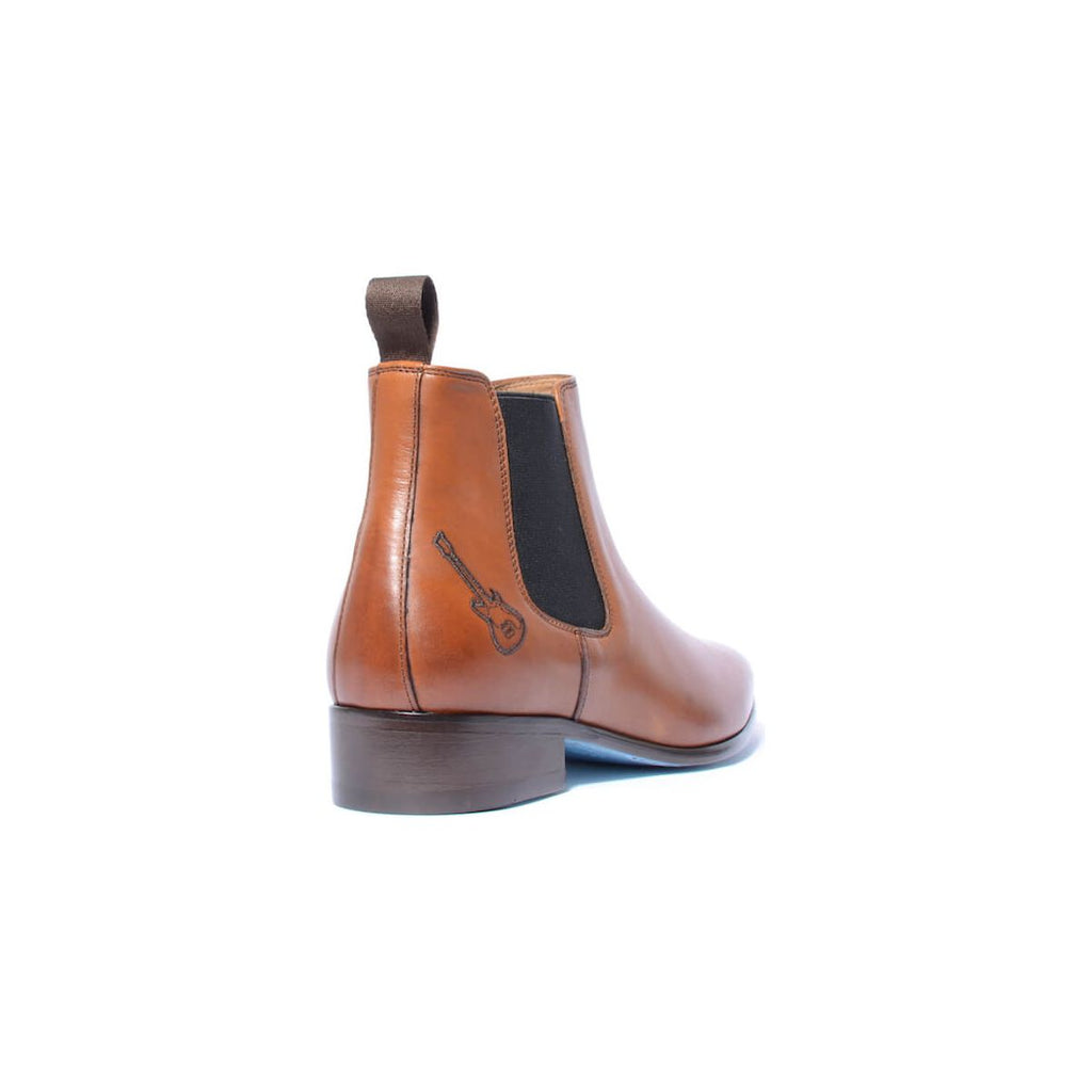 Chelsea Boots Marron Clair Arriere