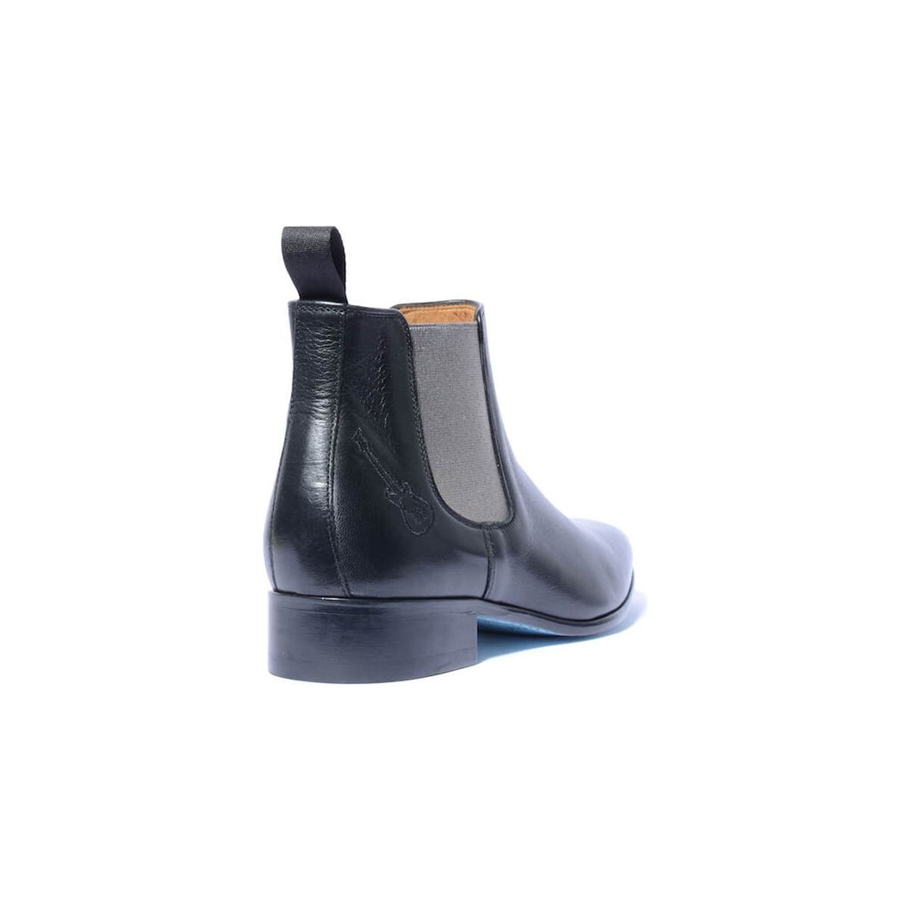 Chelsea Boots Nancy Noir Argent Arrière