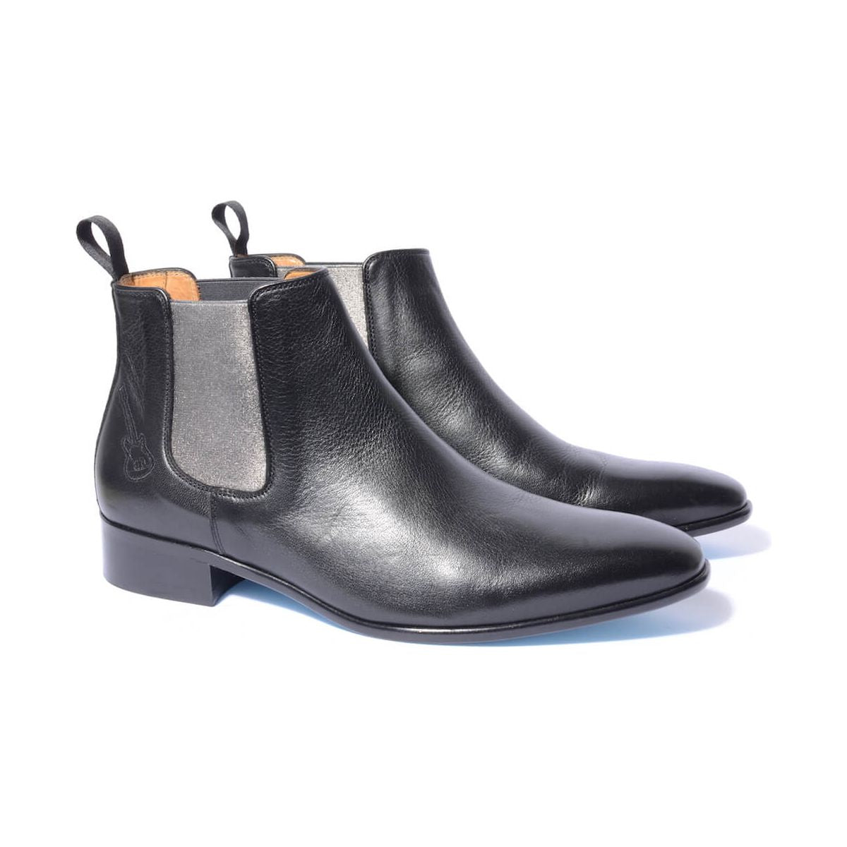 Chelsea Boots Nancy Noir Argent Profil
